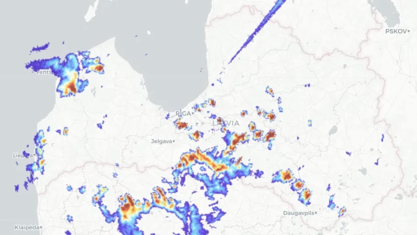 Meteosapnis.lv meteoroloģiskais radars