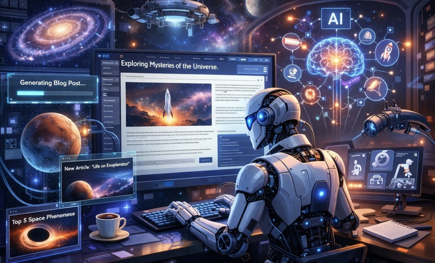 Ziņas un raksti par kosmosu, dabu un monitoringu